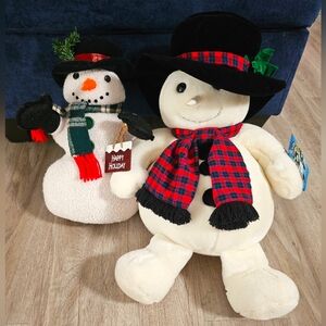 ✨️☃️Set of 2 Snowmen 1997  "Snowden" & "Happy Holiday" Snowman